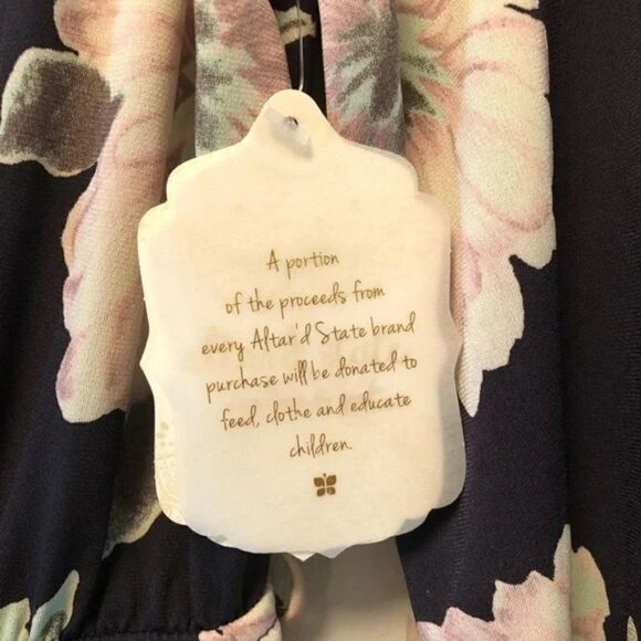 NWT - Altar’d State Navy Floral Dress - Picture 5 of 6